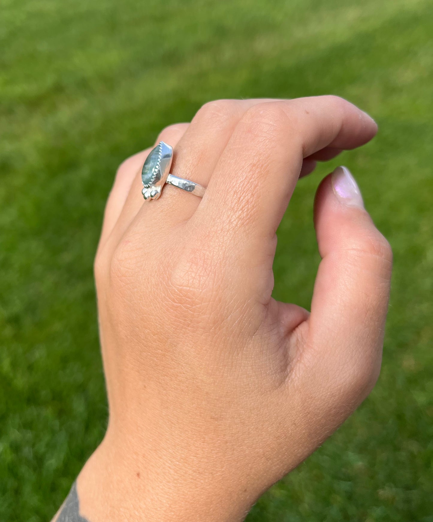 Moss Agate Ring