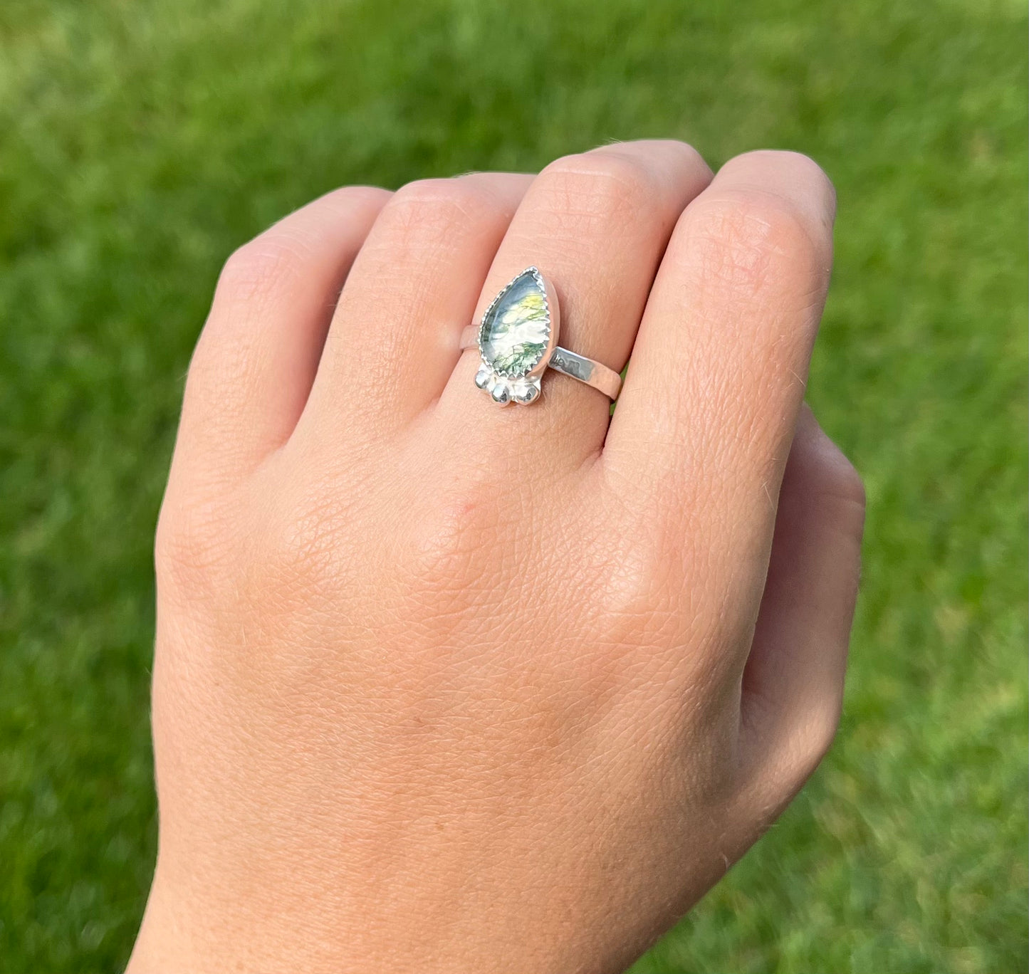 Moss Agate Ring