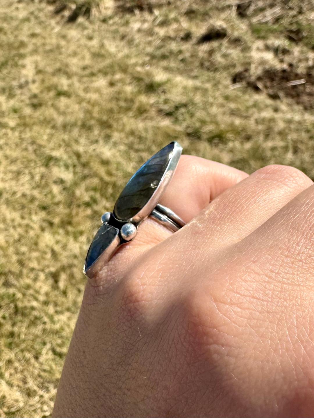Statement Labdorite Ring