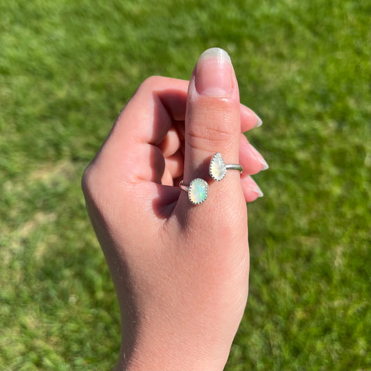 Opal & Moonstone Ring - MTO