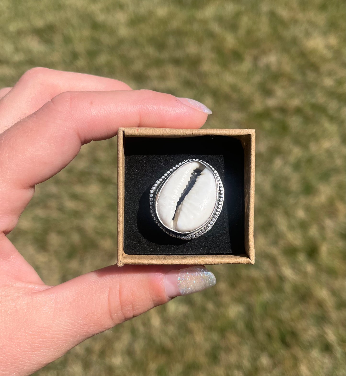 Cowrie Shell Ring