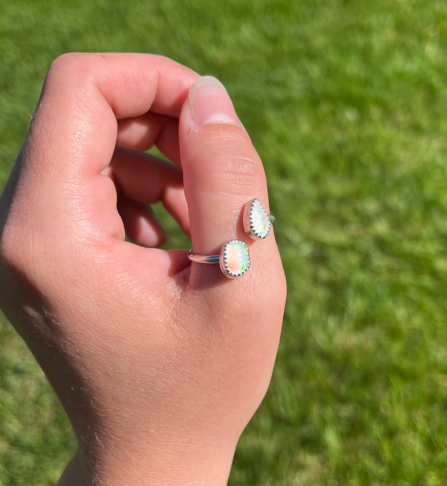 Opal & Moonstone Ring - MTO