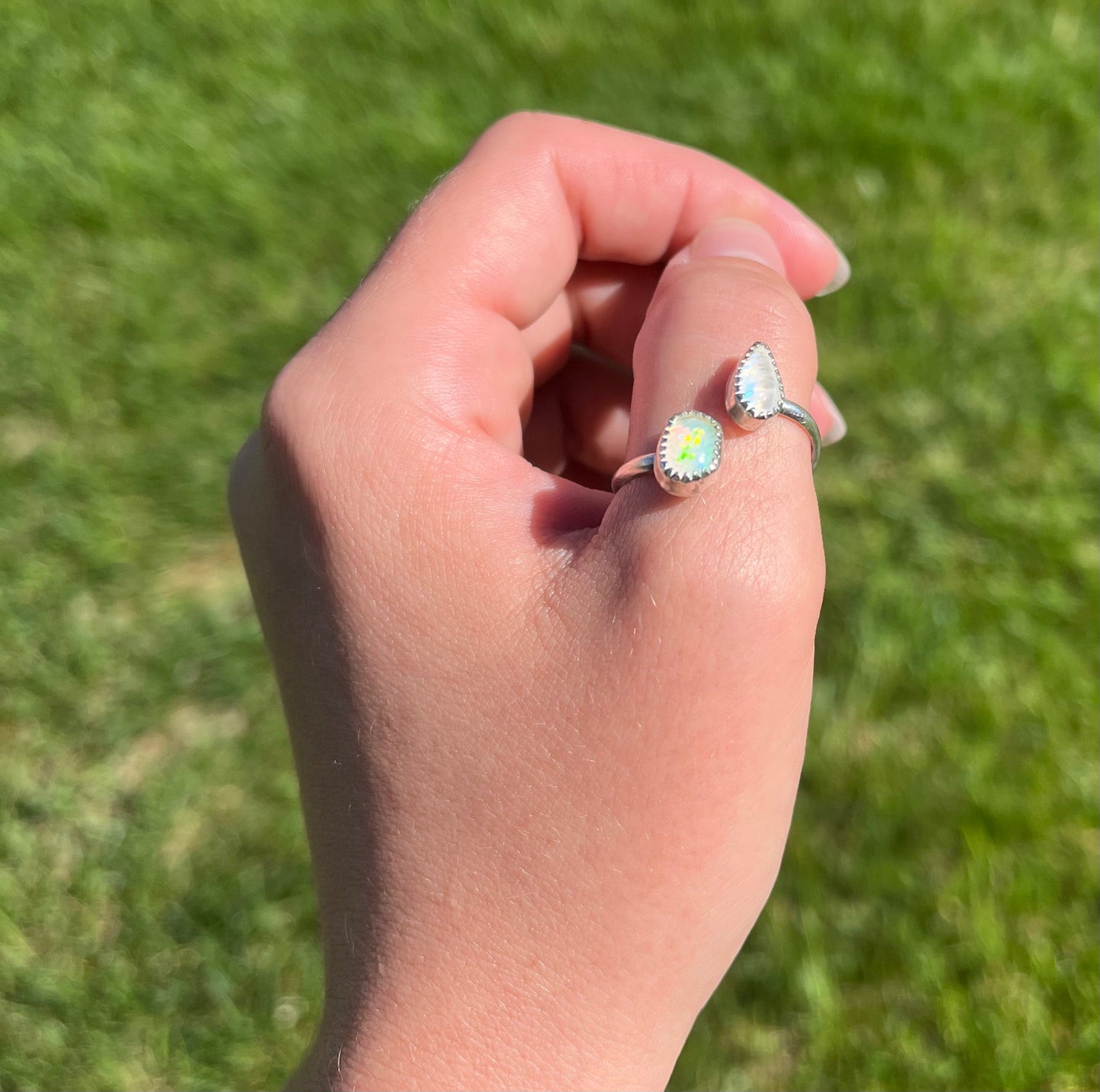 Opal & Moonstone Ring - MTO