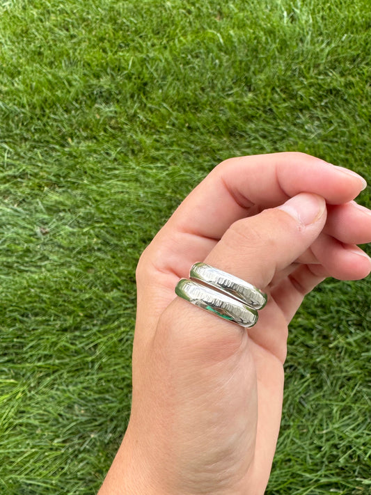 Hammered Stripe Ring