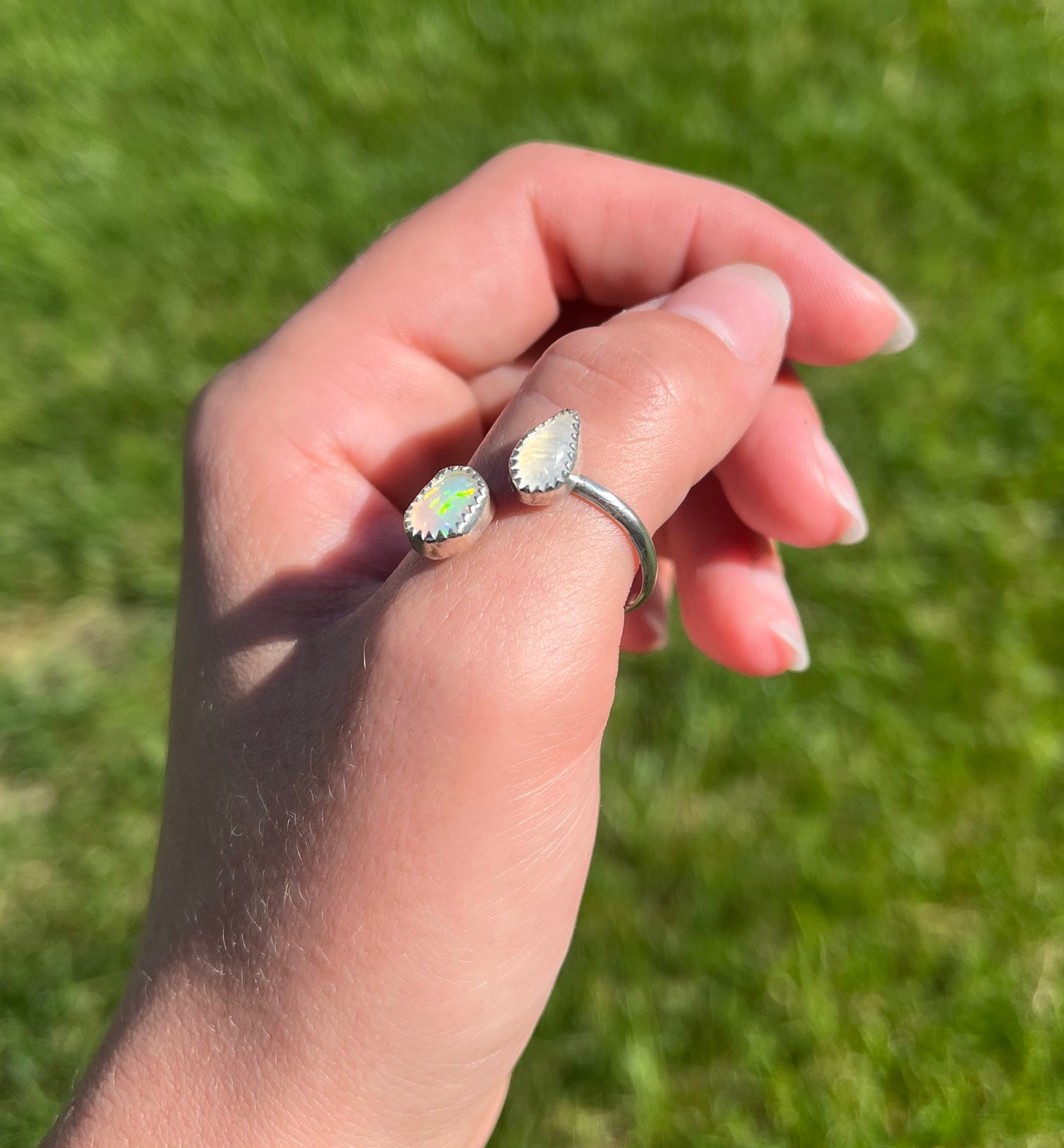Opal & Moonstone Ring - MTO