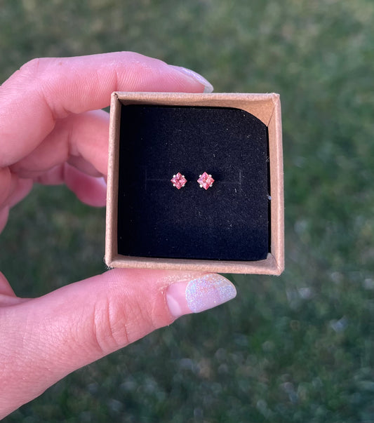 Orange Spinel Earrings