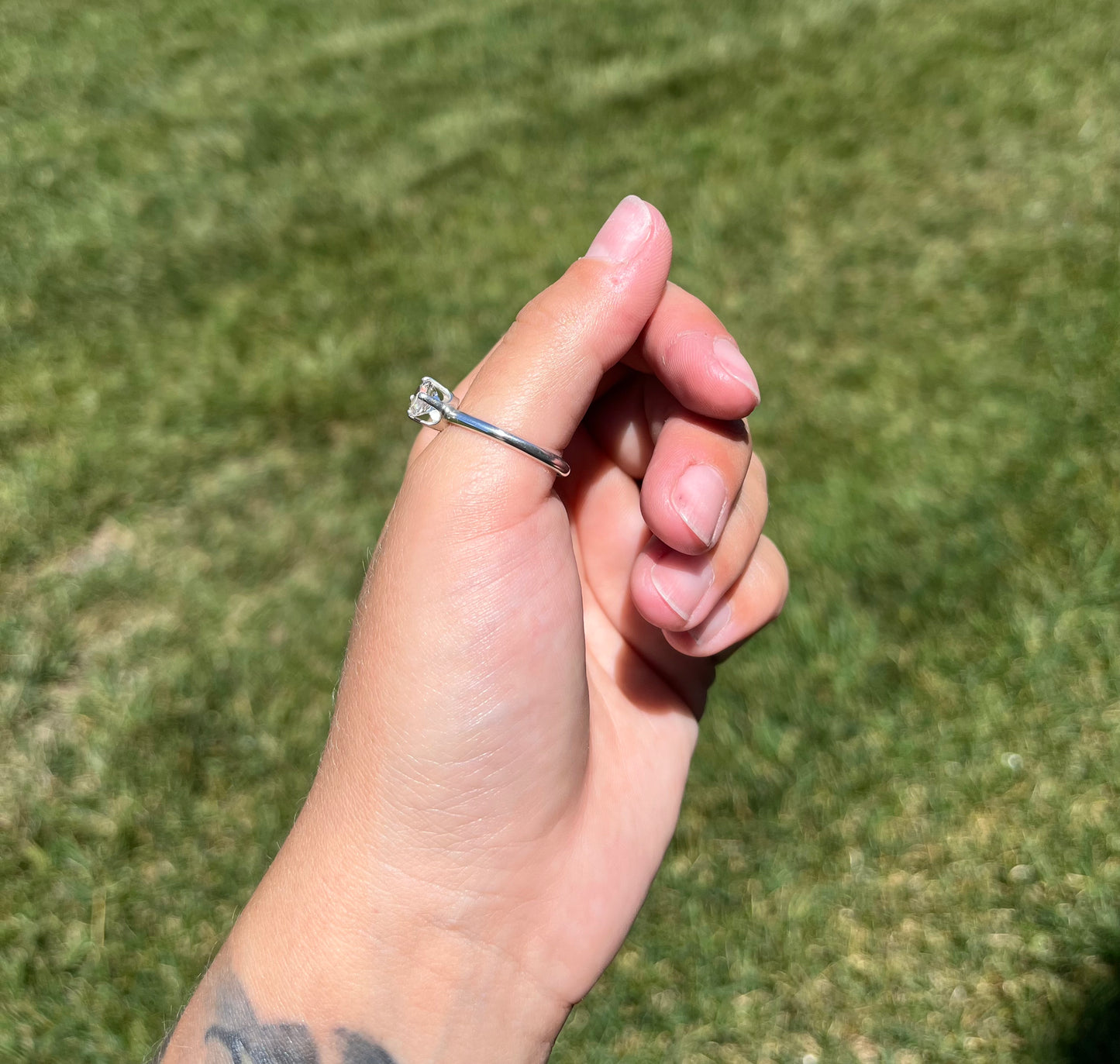 Lab Created Diamond Ring