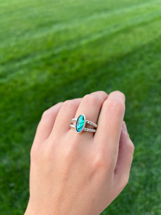 Abalone Shell Ring