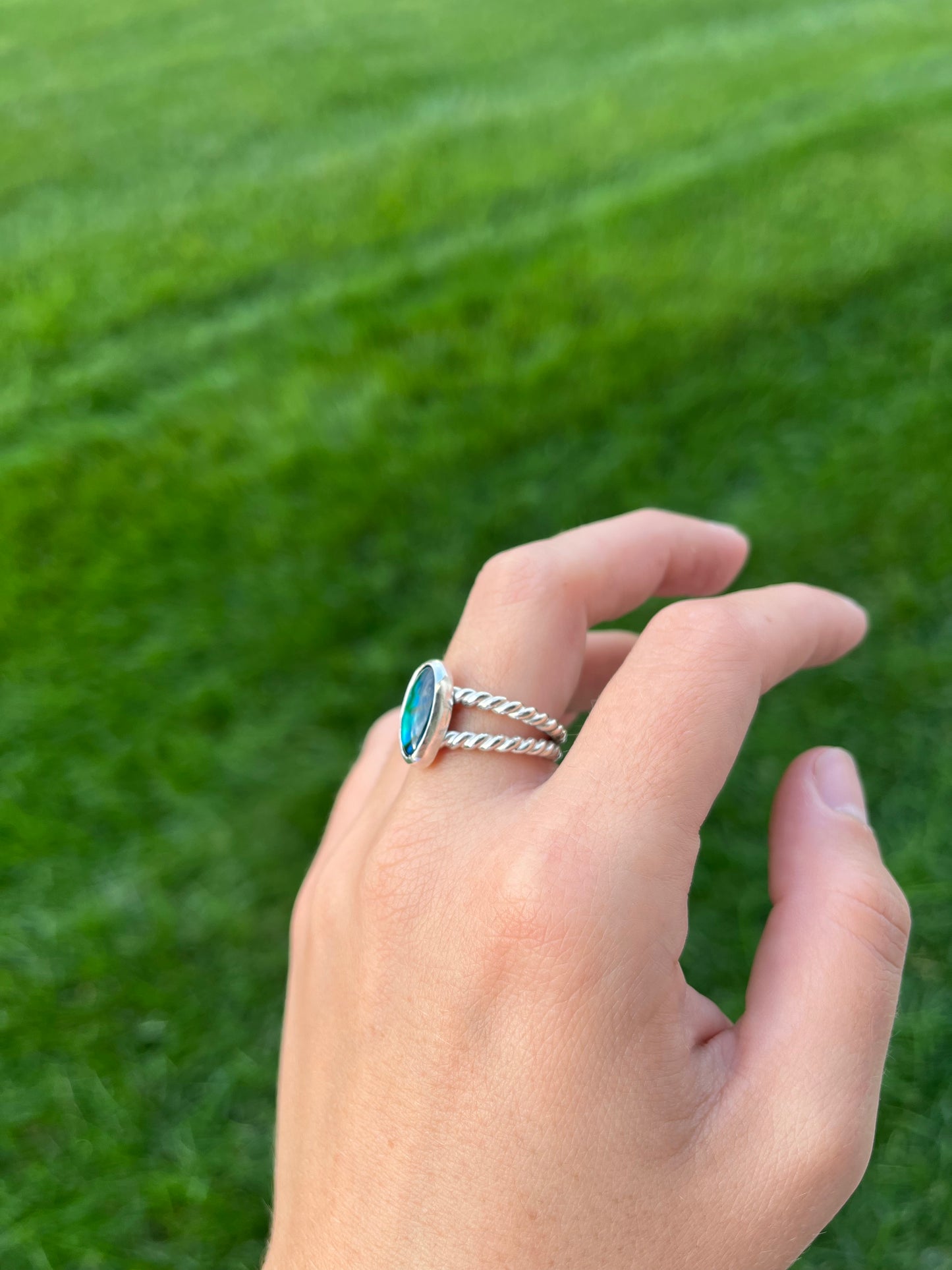 Abalone Shell Ring