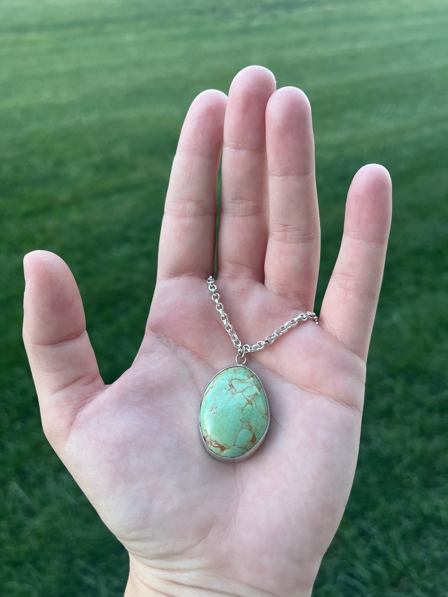 Nevada Green Turquoise Necklace