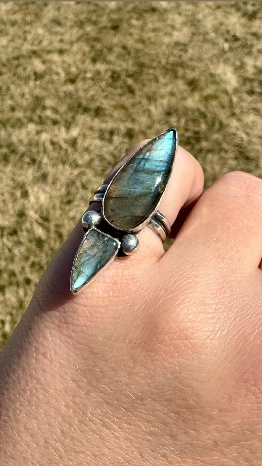 Statement Labdorite Ring